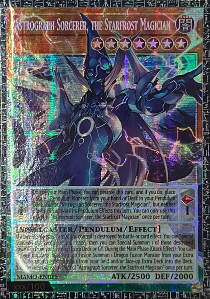 Astrograph Sorcerer, the Starfrost Magician (GMR) MAMO-EN015 card from Magnificent Monsters