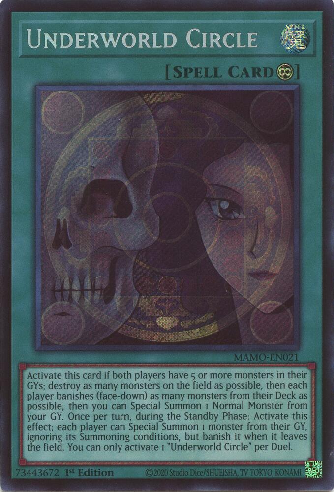 Underworld Circle (Secret Rare) MAMO-EN021 card from Magnificent Monsters