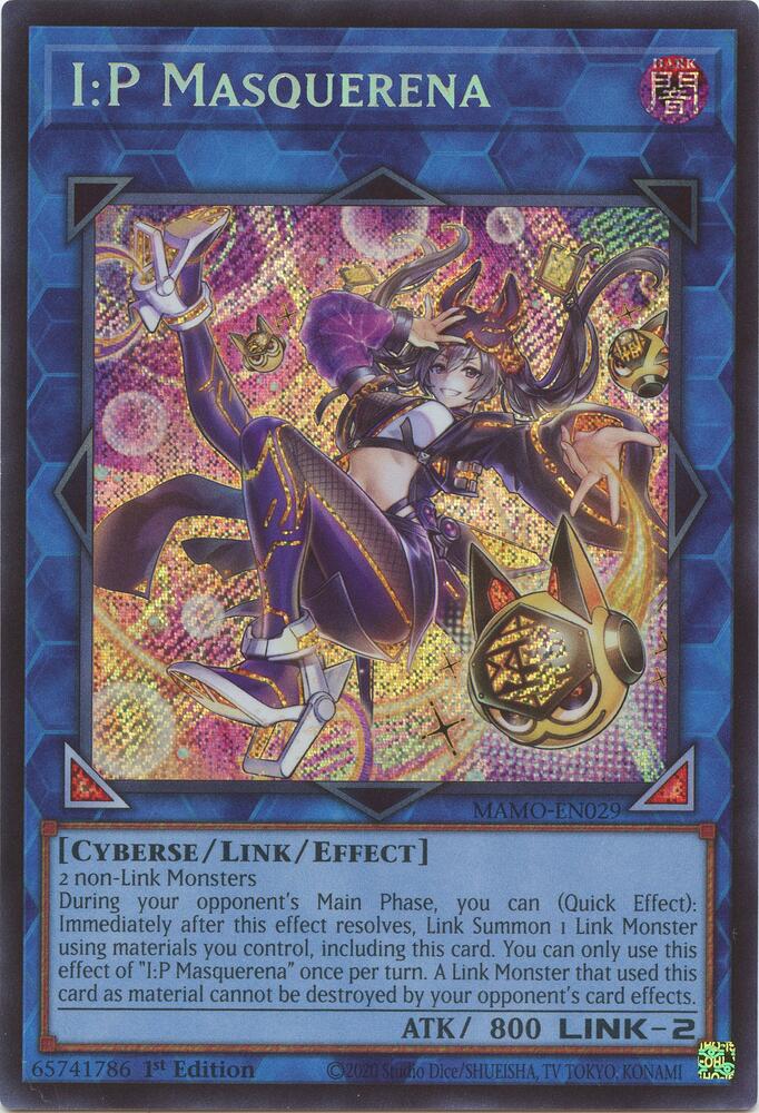 I:P Masquerena (Secret Rare) MAMO-EN029 card from Magnificent Monsters