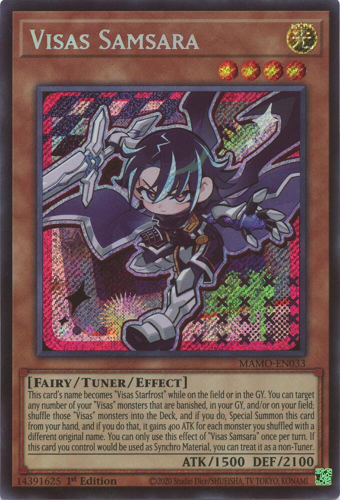 Visas Samsara (Secret Rare) MAMO-EN033 card from Magnificent Monsters
