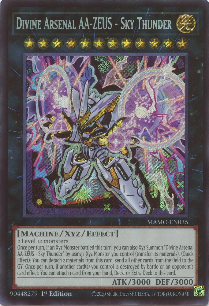 Divine Arsenal AA-ZEUS - Sky Thunder (Secret Rare) MAMO-EN035 card from Magnificent Monsters
