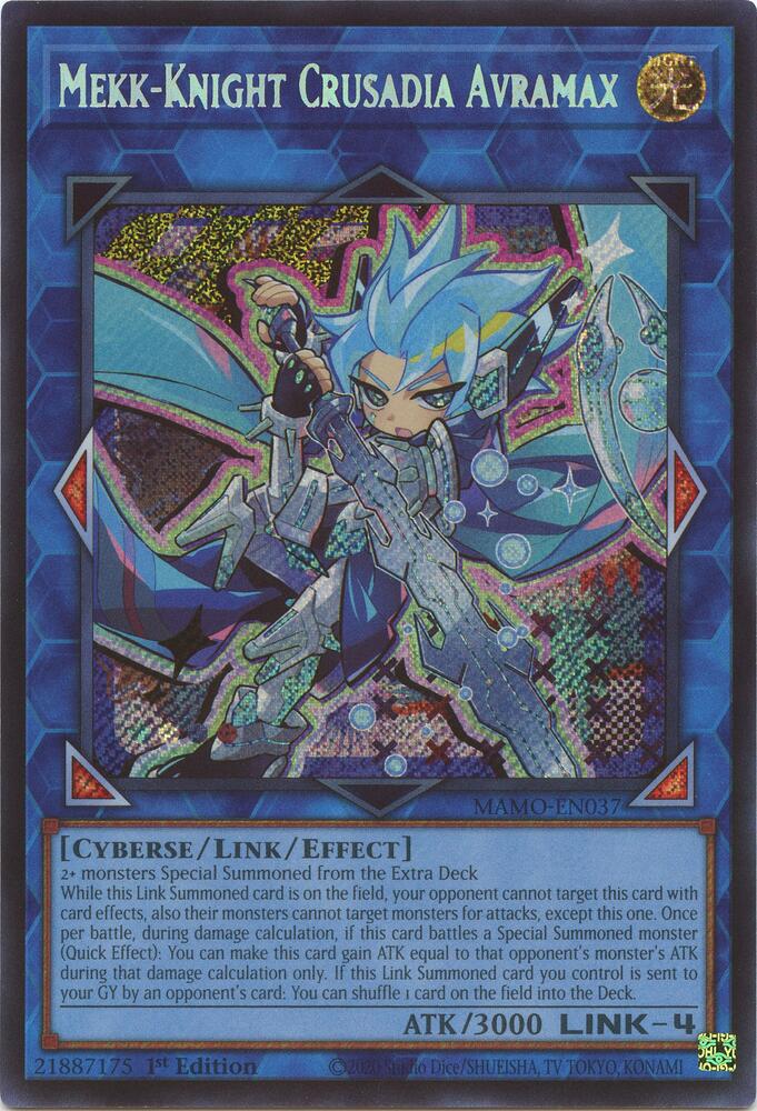 Mekk-Knight Crusadia Avramax (Secret Rare) MAMO-EN037 card from Magnificent Monsters