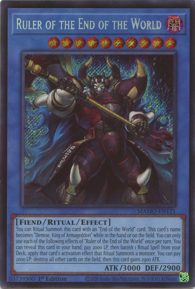 Ruler of the End of the World MAMO-EN121 card from Magnificent Monsters