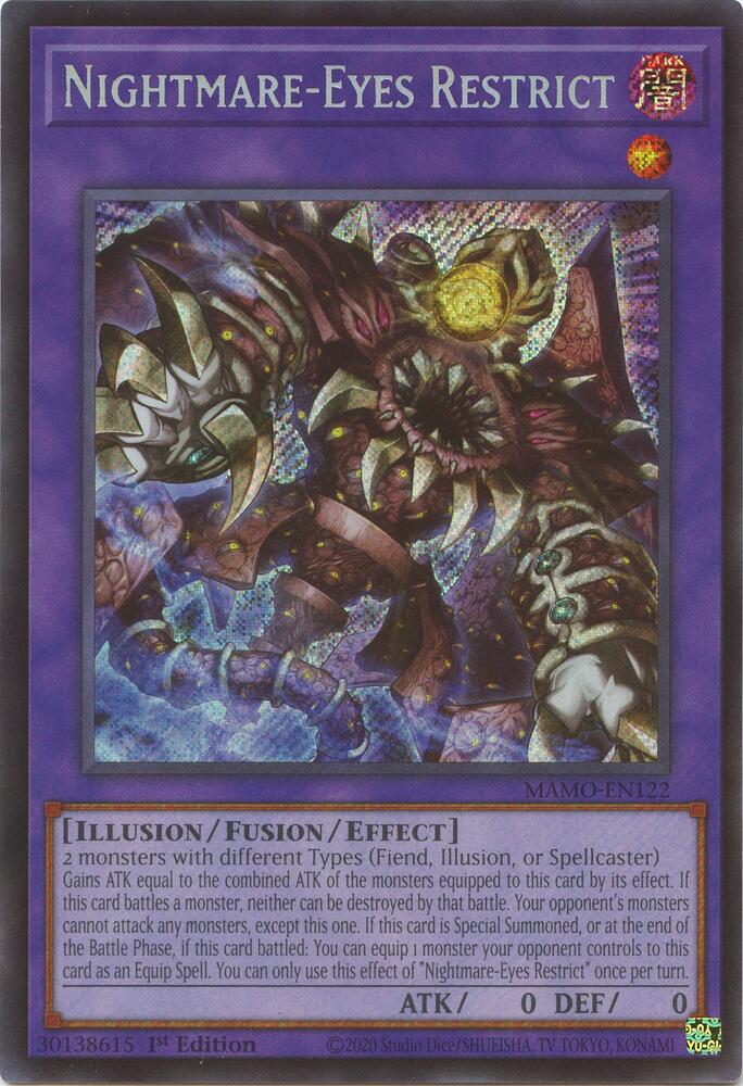 Nightmare-Eyes Restrict MAMO-EN122 card from Magnificent Monsters
