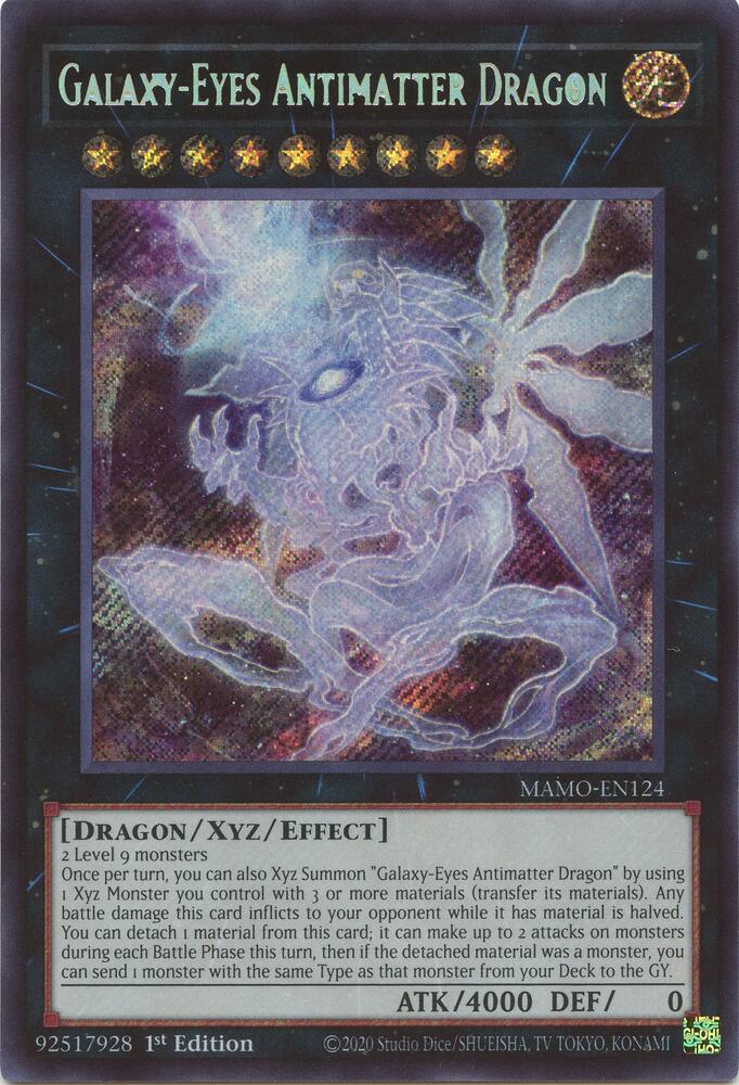 Galaxy-Eyes Antimatter Dragon MAMO-EN124 card from Magnificent Monsters