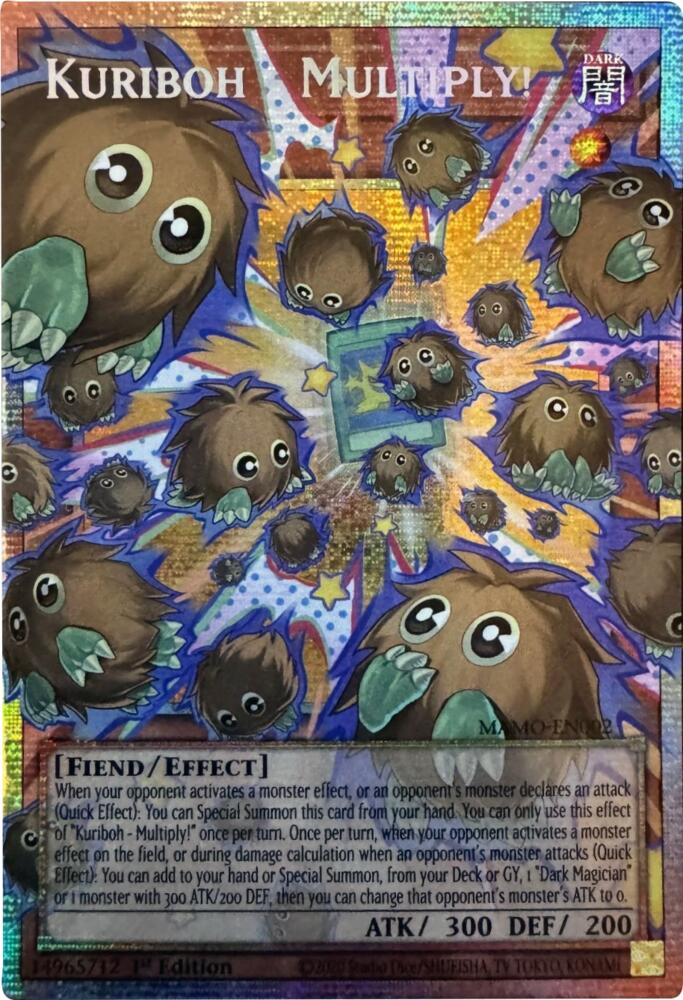 Kuriboh - Multiply! (Starlight Rare) (Extended Art) MAMO-EN002 card from Magnificent Monsters