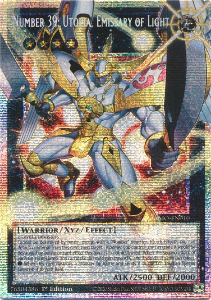 Number 39: Utopia, Emissary of Light (Starlight Rare) (Extended Art) MAMO-EN010 card from Magnificent Monsters