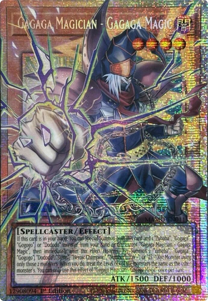 Gagaga Magician - Gagaga Magic (Starlight Rare) (Extended Art) MAMO-EN011 card from Magnificent Monsters