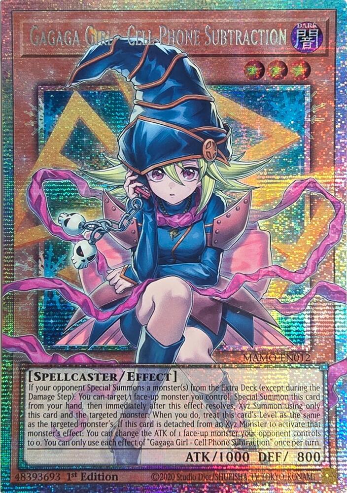 Gagaga Girl - Cell Phone Subtraction (Starlight Rare) (Extended Art) MAMO-EN012 card from Magnificent Monsters