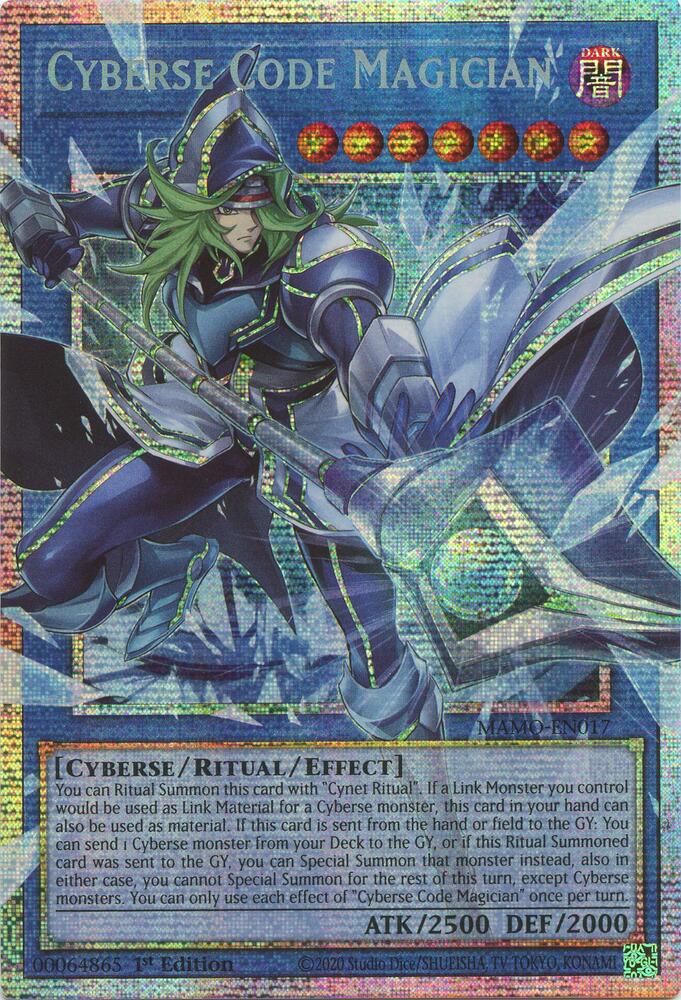 Cyberse Code Magician (Starlight Rare) (Extended Art) MAMO-EN017 card from Magnificent Monsters