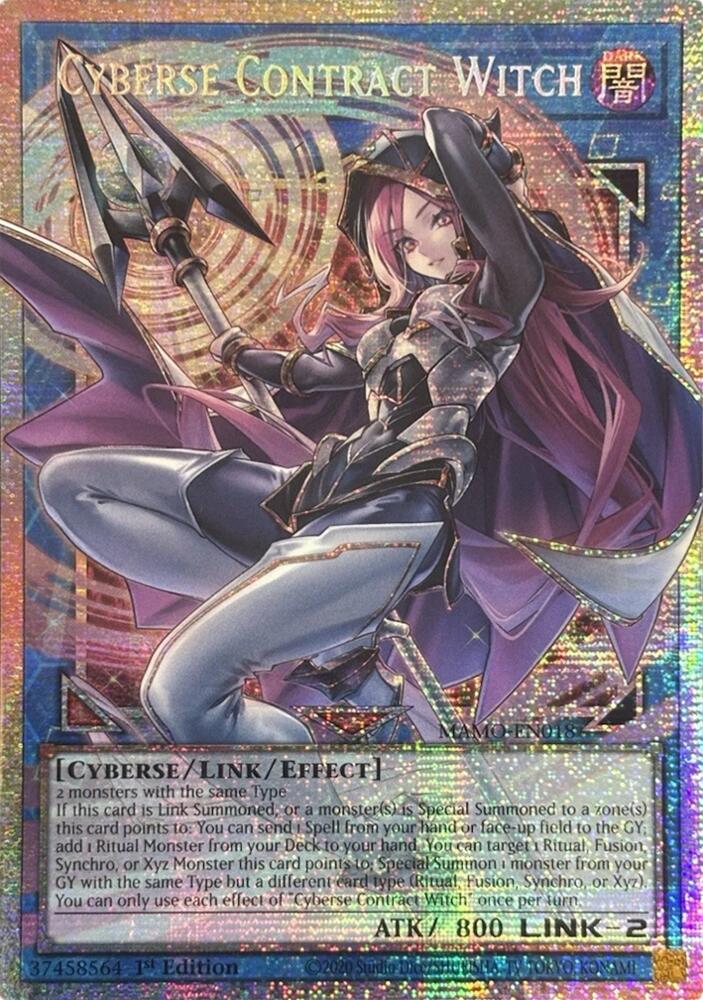 Cyberse Contract Witch (Starlight Rare) (Extended Art) MAMO-EN018 card from Magnificent Monsters
