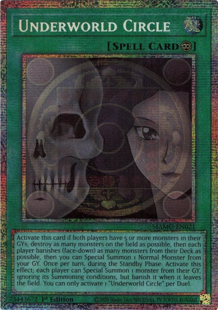 Underworld Circle (Starlight Rare) MAMO-EN021 card from Magnificent Monsters
