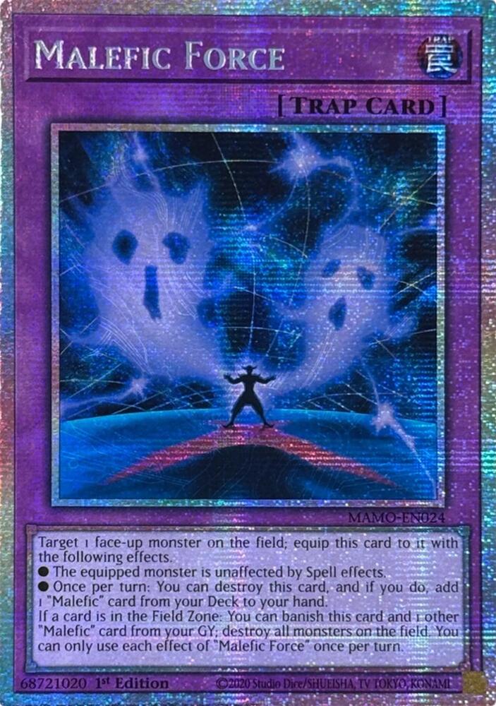 Malefic Force (Starlight Rare) MAMO-EN024 card from Magnificent Monsters