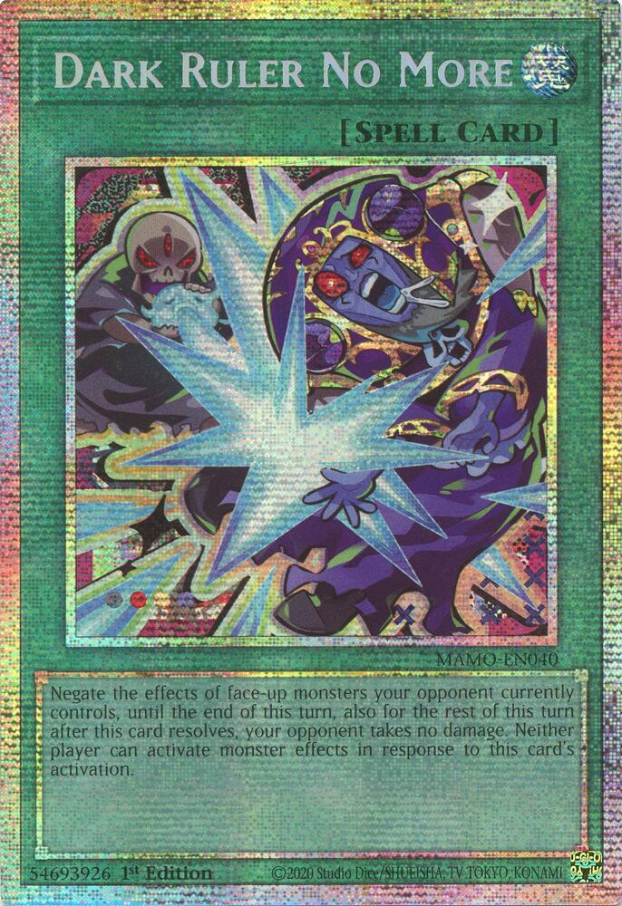 Dark Ruler No More (Starlight Rare) MAMO-EN040 card from Magnificent Monsters