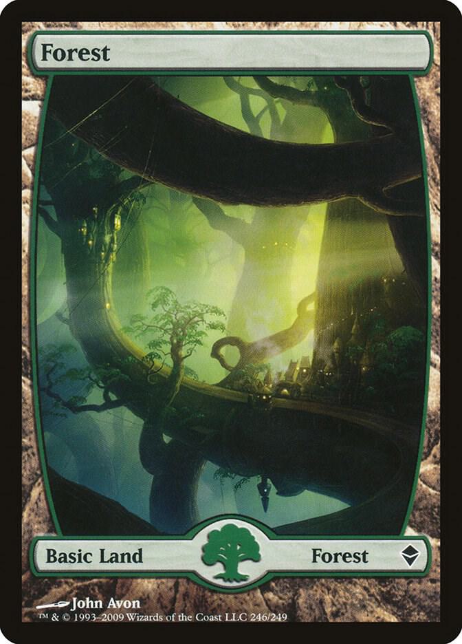 Forest - Full Art 246 card from Zendikar