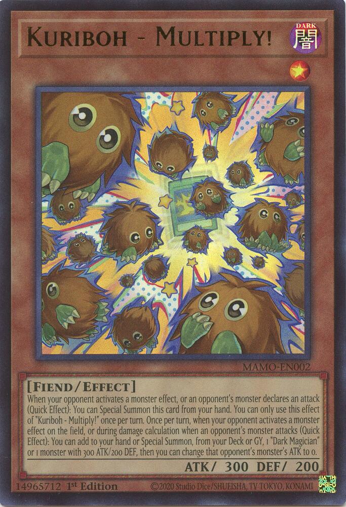 Kuriboh - Multiply! MAMO-EN002 card from Magnificent Monsters