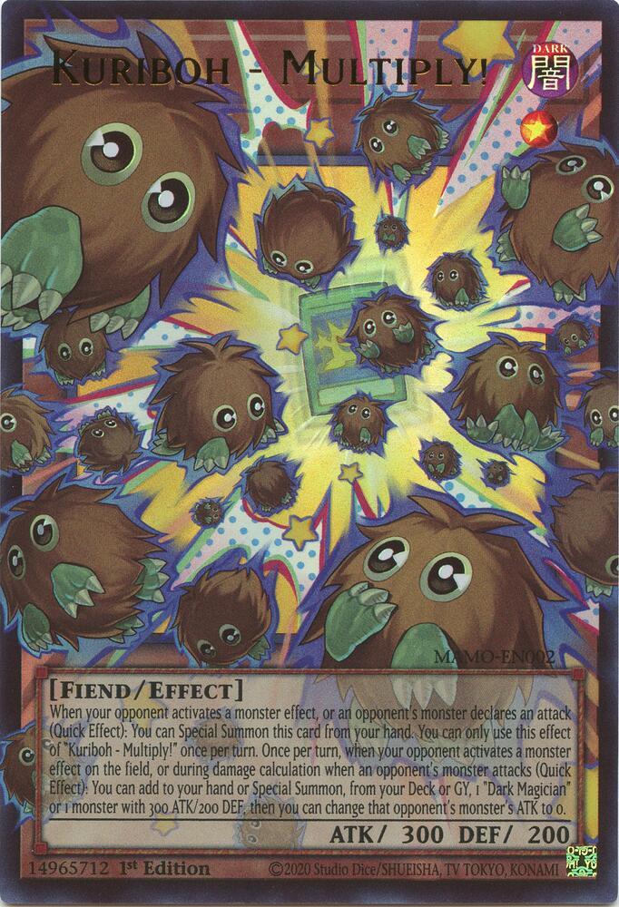 Kuriboh - Multiply! (Extended Art) MAMO-EN002 card from Magnificent Monsters