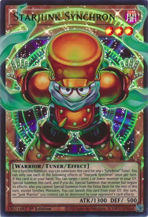 Starjunk Synchron (Extended Art) MAMO-EN008 card from Magnificent Monsters