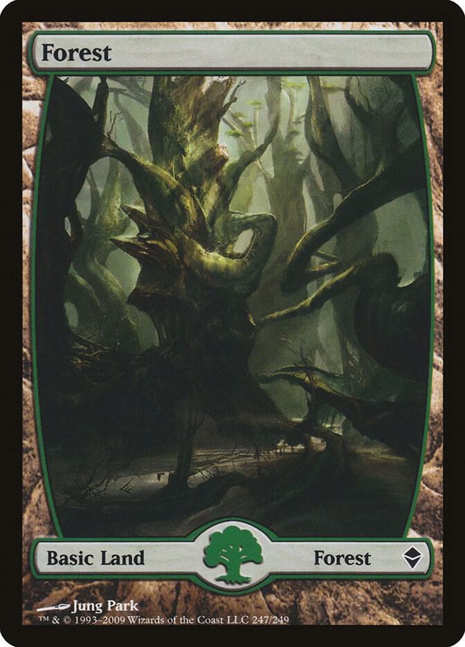 Forest - Full Art 247 card from Zendikar