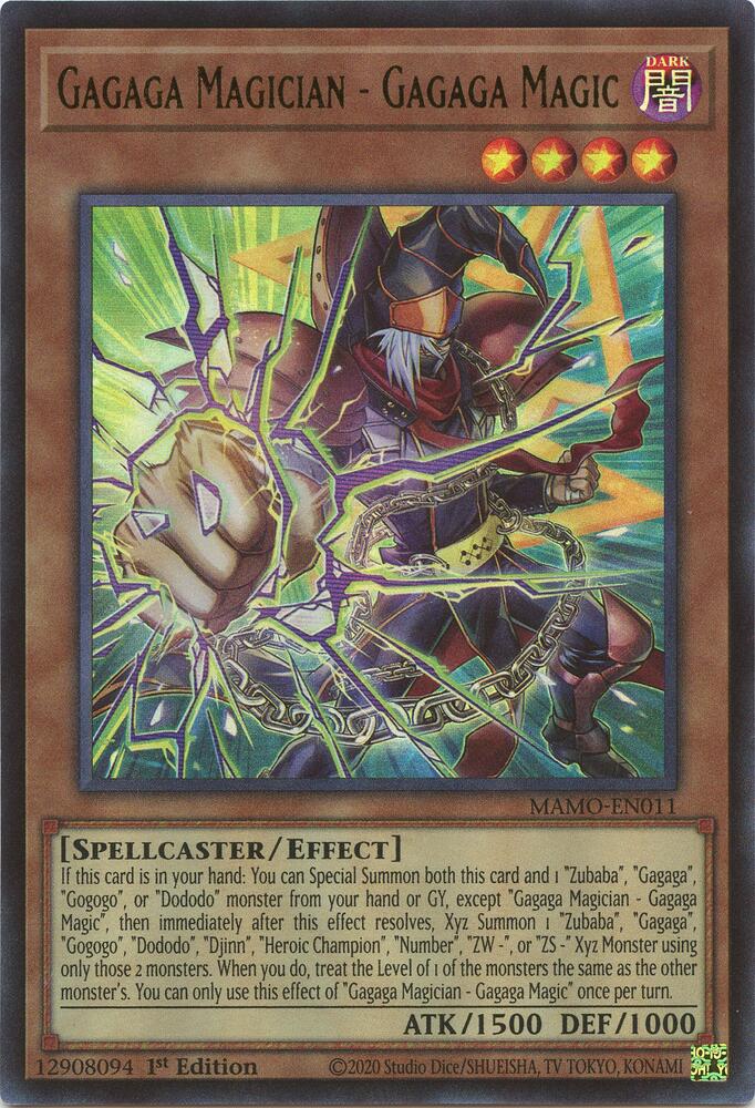 Gagaga Magician - Gagaga Magic MAMO-EN011 card from Magnificent Monsters