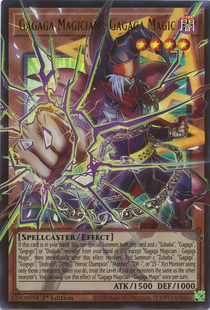 Gagaga Magician - Gagaga Magic (Extended Art) MAMO-EN011 card from Magnificent Monsters