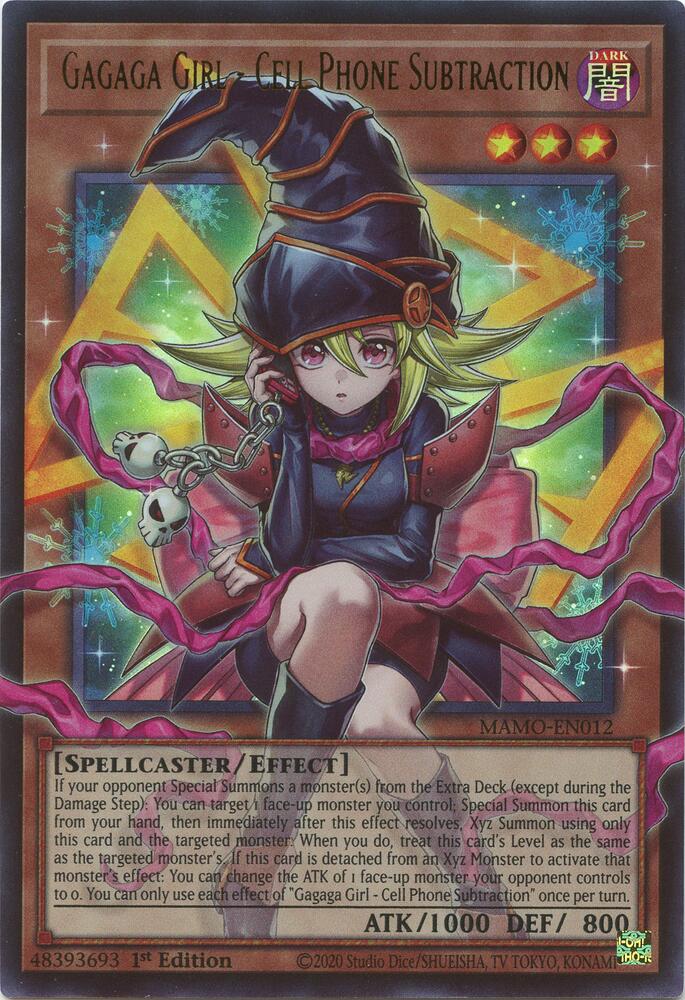 Gagaga Girl - Cell Phone Subtraction (Extended Art) MAMO-EN012 card from Magnificent Monsters