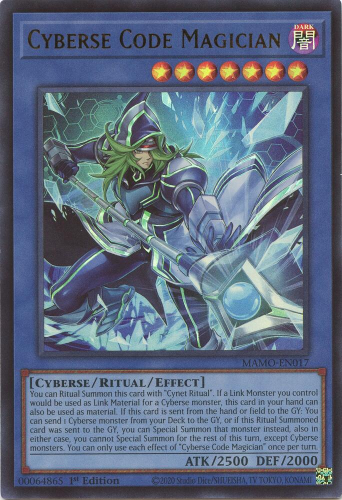 Cyberse Code Magician MAMO-EN017 card from Magnificent Monsters