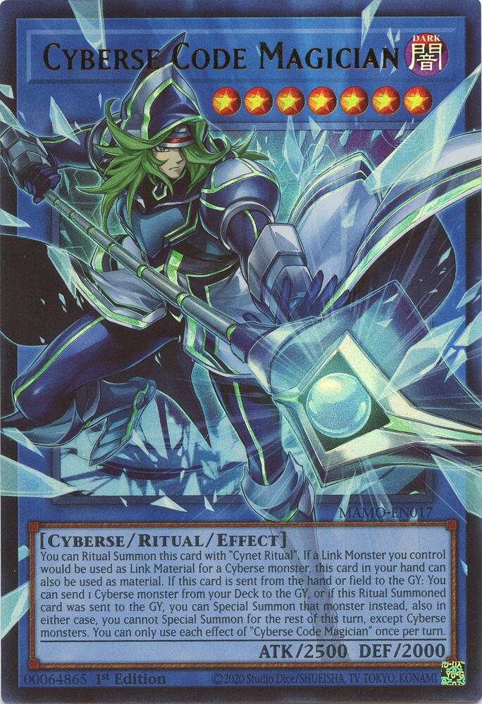 Cyberse Code Magician (Extended Art) MAMO-EN017 card from Magnificent Monsters