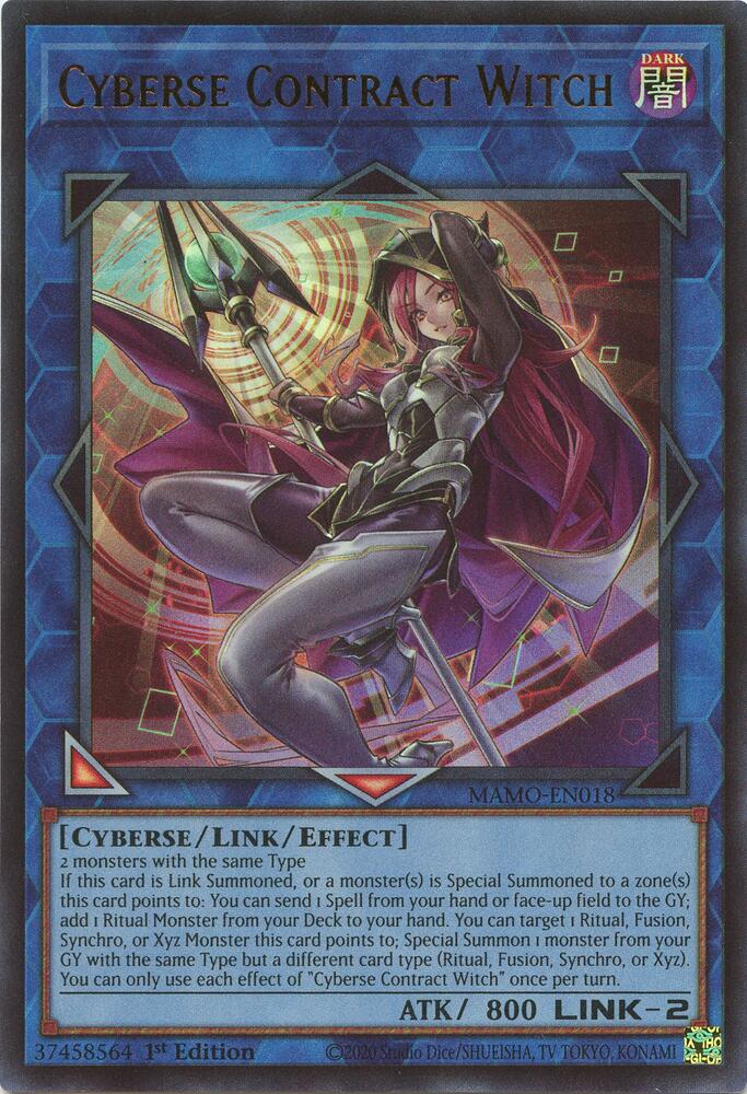 Cyberse Contract Witch MAMO-EN018 card from Magnificent Monsters