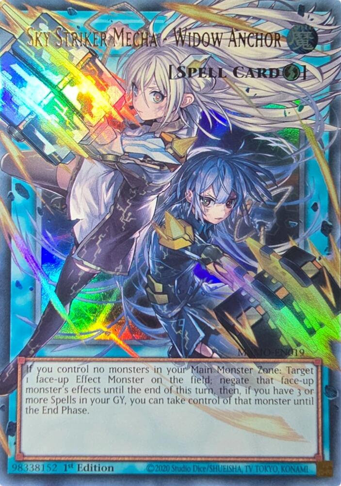 Sky Striker Mecha - Widow Anchor MAMO-EN019 card from Magnificent Monsters