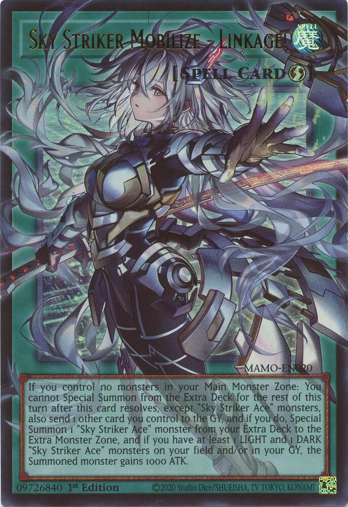 Sky Striker Mobilize - Linkage! MAMO-EN020 card from Magnificent Monsters