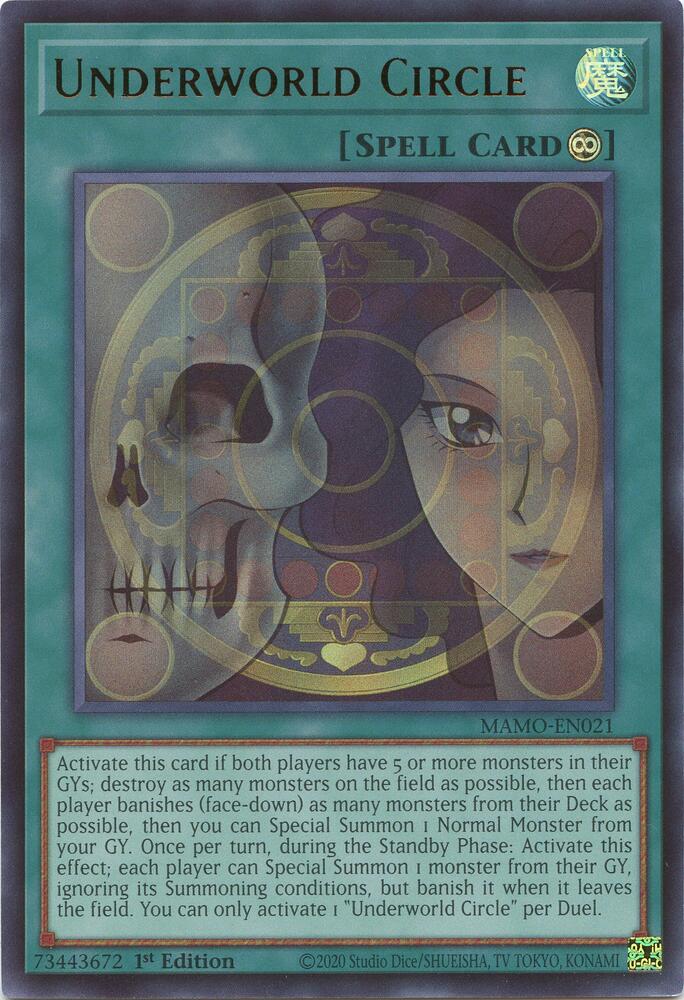 Underworld Circle MAMO-EN021 card from Magnificent Monsters