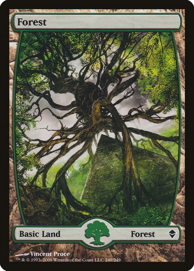 Forest - Full Art 249 card from Zendikar