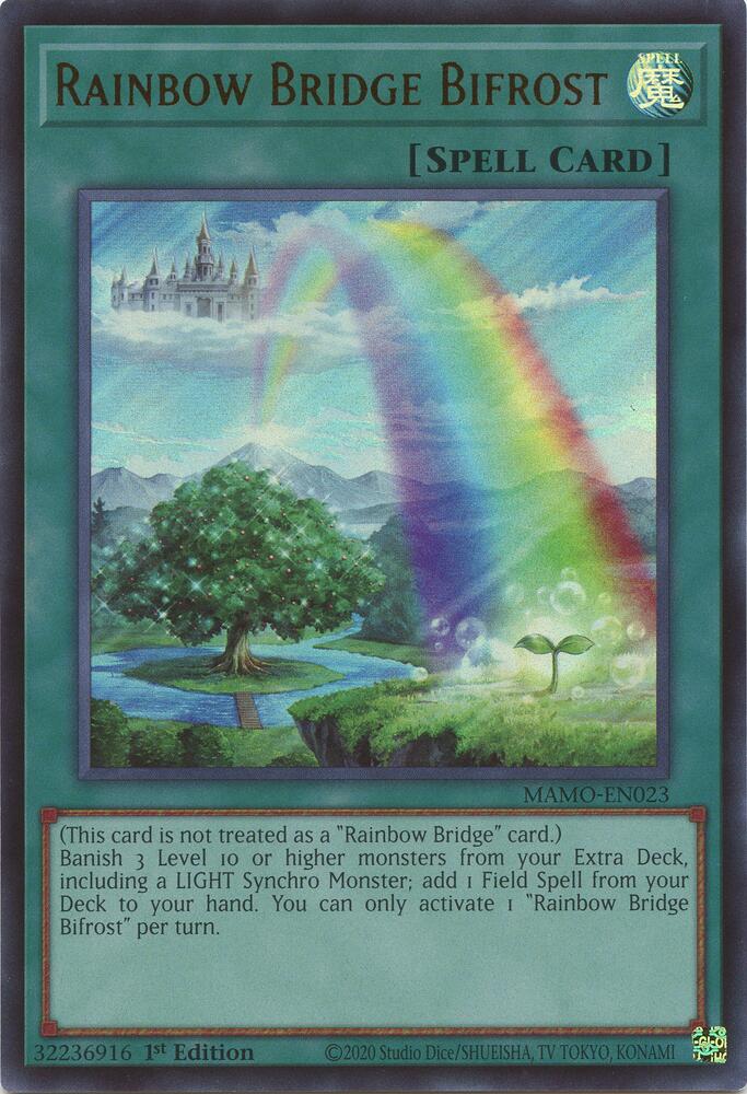 Rainbow Bridge Bifrost MAMO-EN023 card from Magnificent Monsters