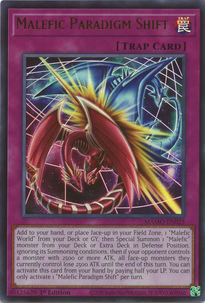 Malefic Paradigm Shift MAMO-EN025 card from Magnificent Monsters