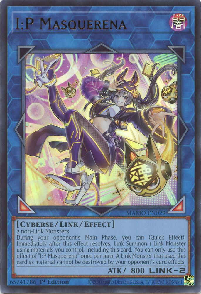 I:P Masquerena MAMO-EN029 card from Magnificent Monsters