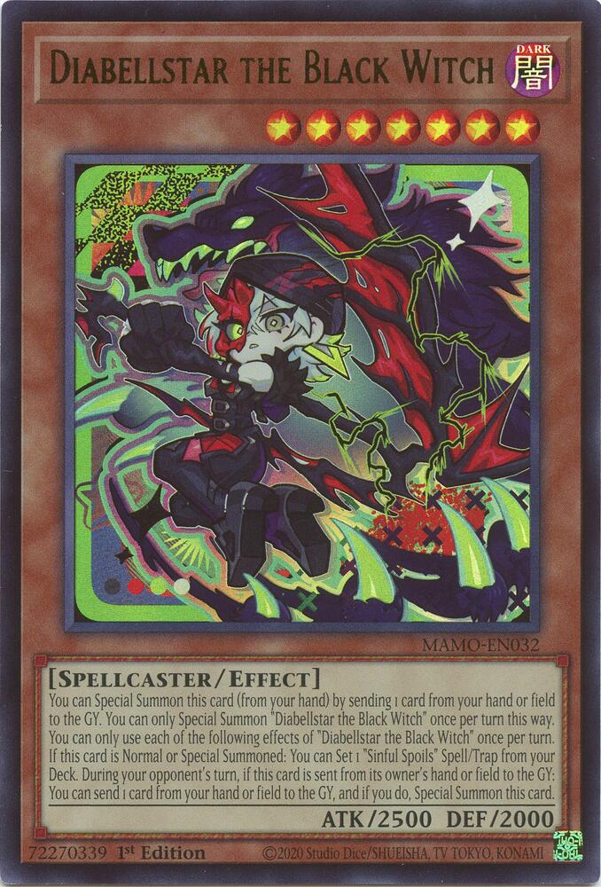Diabellstar the Black Witch MAMO-EN032 card from Magnificent Monsters