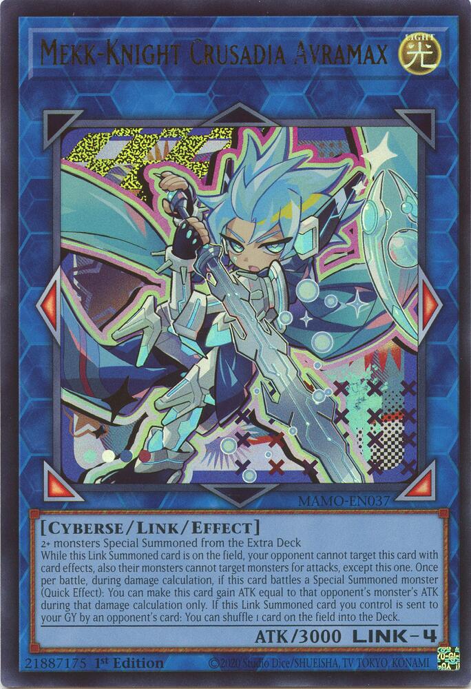 Mekk-Knight Crusadia Avramax MAMO-EN037 card from Magnificent Monsters