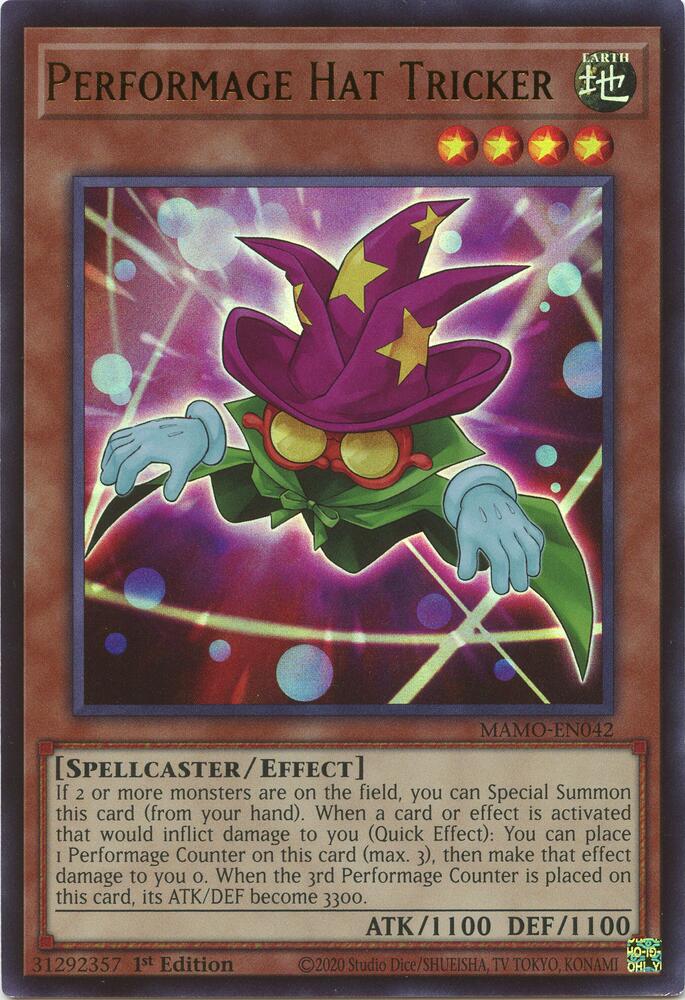 Performage Hat Tricker MAMO-EN042 card from Magnificent Monsters