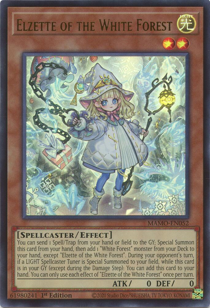 Elzette of the White Forest MAMO-EN052 card from Magnificent Monsters