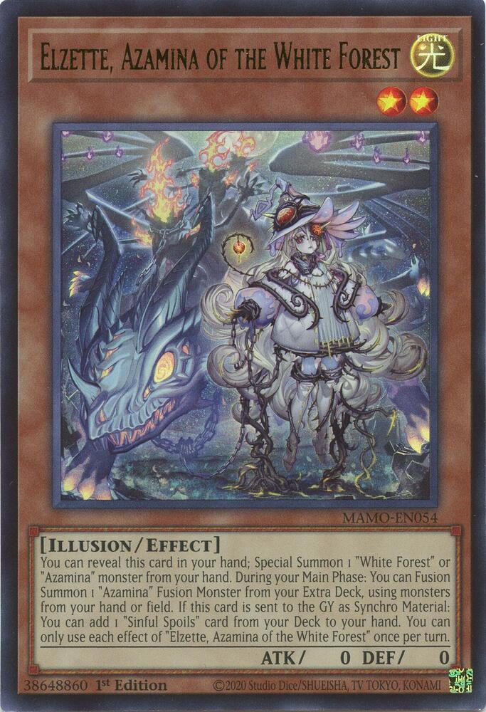 Elzette, Azamina of the White Forest MAMO-EN054 card from Magnificent Monsters