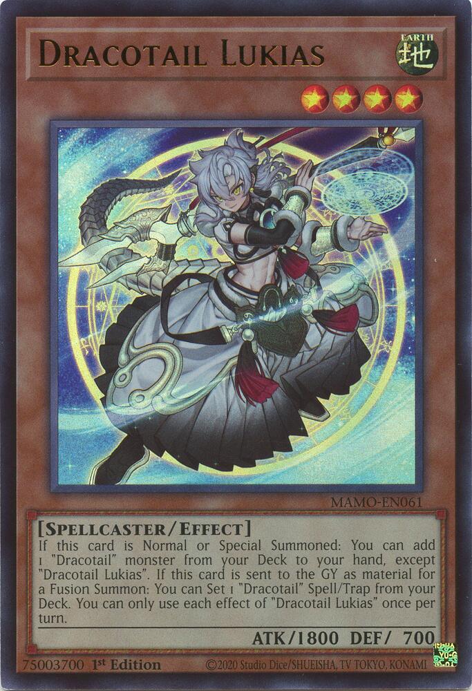 Dracotail Lukias MAMO-EN061 card from Magnificent Monsters