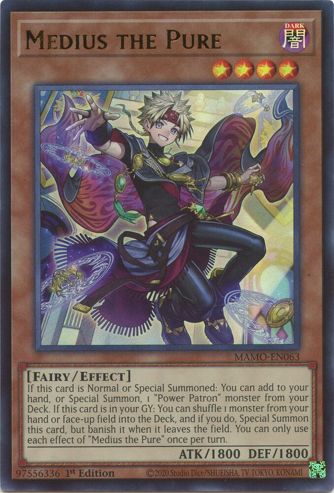 Medius the Pure MAMO-EN063 card from Magnificent Monsters