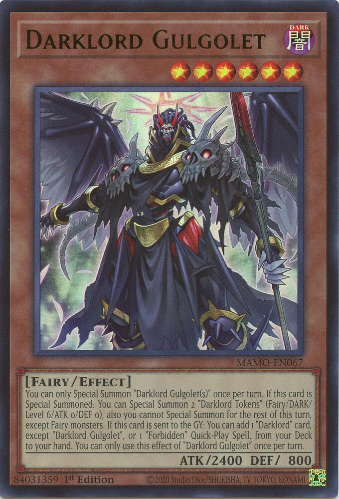 Darklord Gulgolet MAMO-EN067 card from Magnificent Monsters