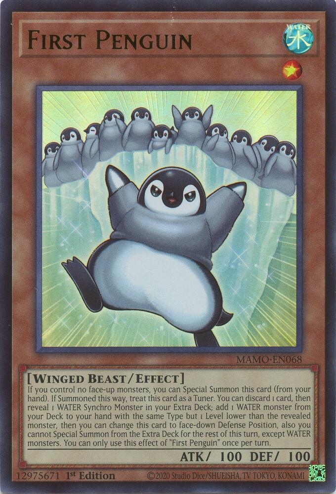 First Penguin MAMO-EN068 card from Magnificent Monsters