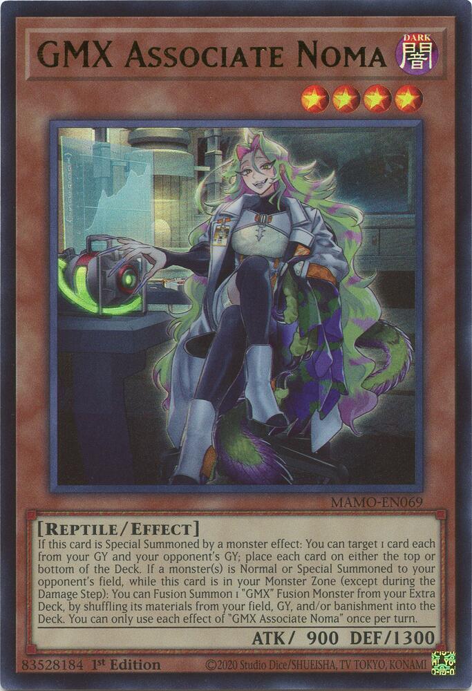 GMX Associate Noma MAMO-EN069 card from Magnificent Monsters