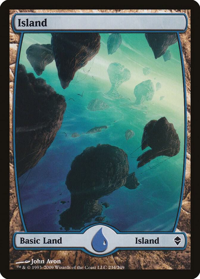 Island - Full Art 234 card from Zendikar