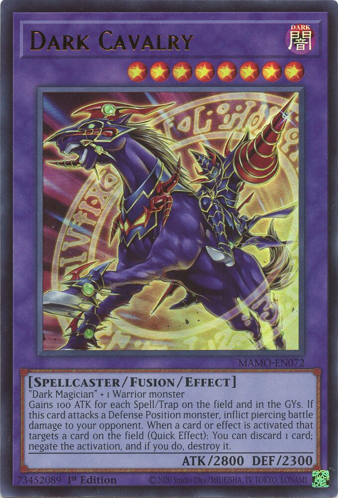 Dark Cavalry MAMO-EN072 card from Magnificent Monsters