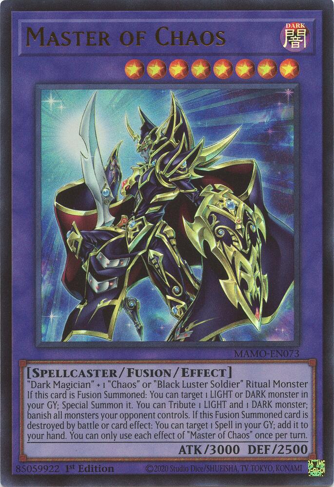Master of Chaos MAMO-EN073 card from Magnificent Monsters
