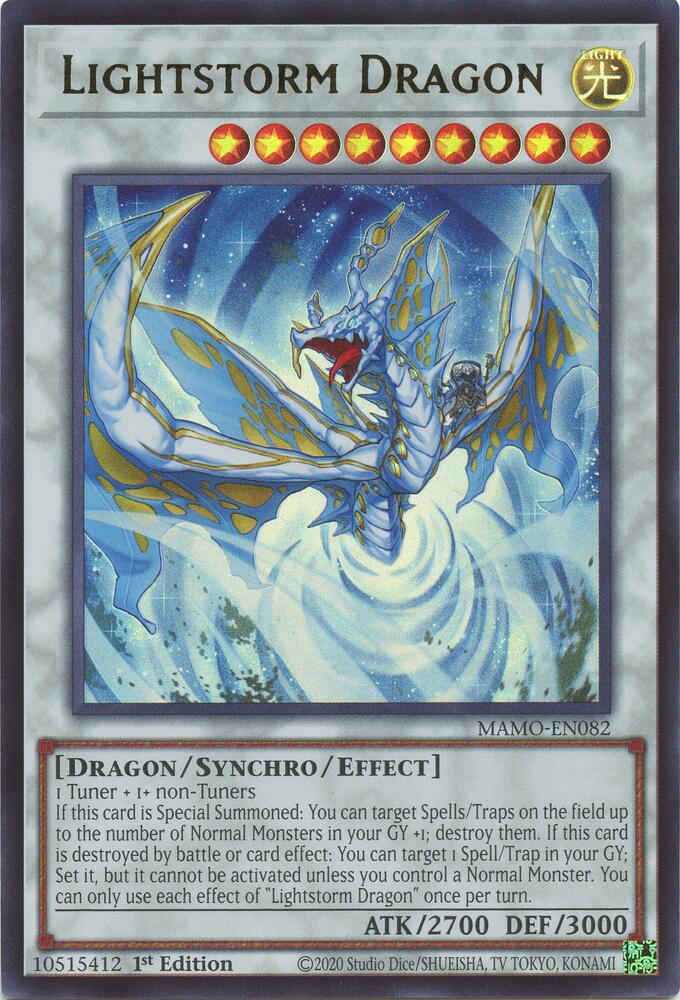 Lightstorm Dragon MAMO-EN082 card from Magnificent Monsters